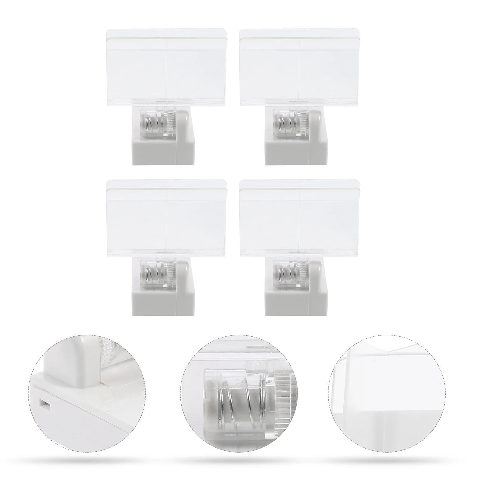 

4pcs Supermarket Magnet Display Clip Advertising Clip Magnet Base Display Clip