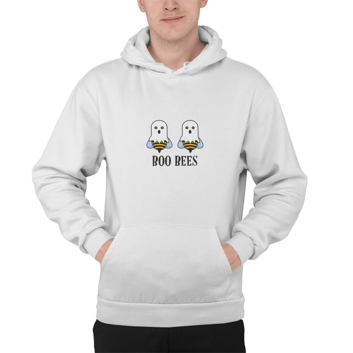 

Men's Hoodie Funny Halloween For Women Boo Bees CouplesEssentials Kawaii Streetwear Hip-Hop hoodies Men Clothing 38786