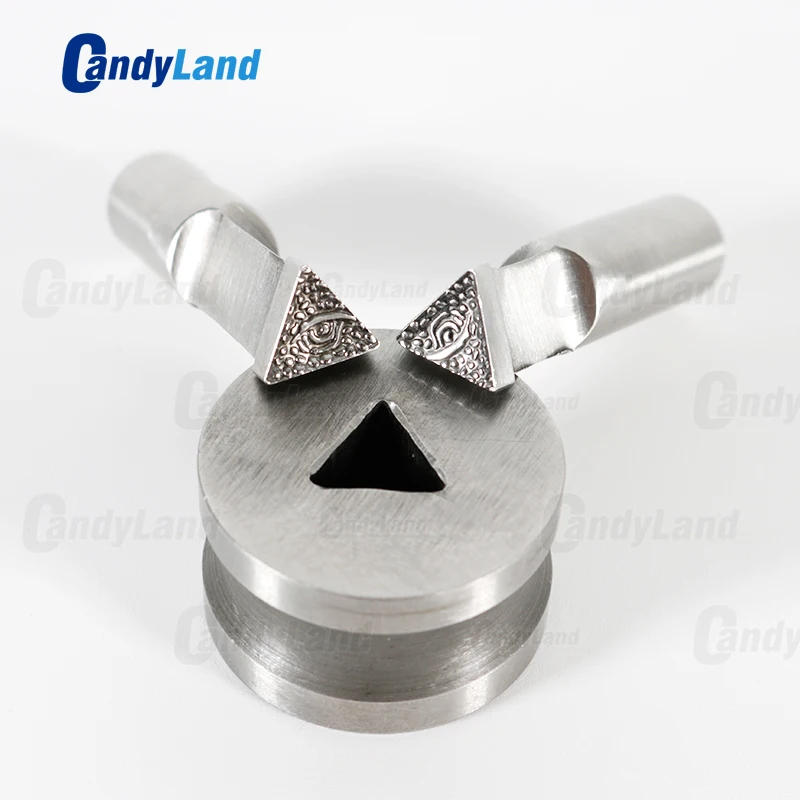 

CandyLand Triangle shape Tablet Dies Pill Press Die Candy Die Set Custom Logo Punch Die Cast Pill Press For Tablet TDP Machine