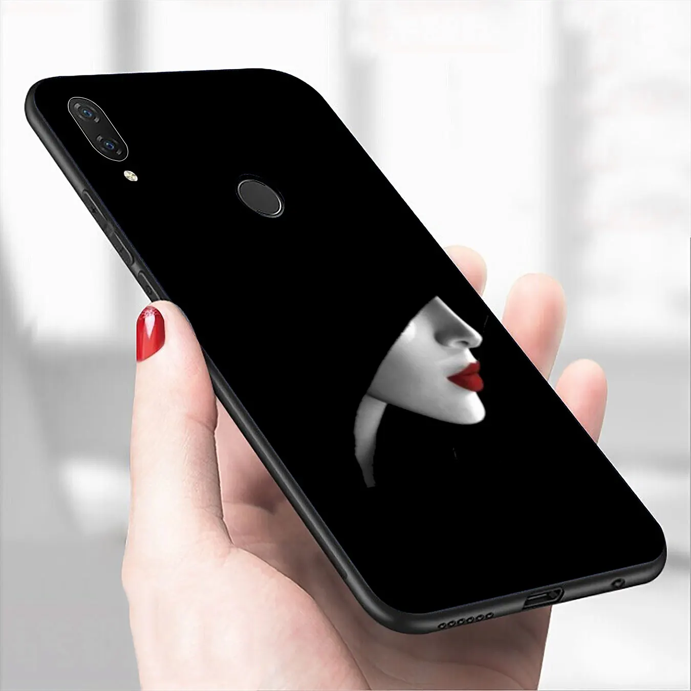 Мягкий силиконовый чехол IYICAO с сексуальными красными губами для Xiaomi Redmi Note 8 8T 8A 7 7A
