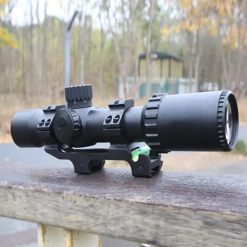 Оптический прицел для винтовки TEAGLE ED 1-12X30IR с баллистической сеткой CQB подсветкой