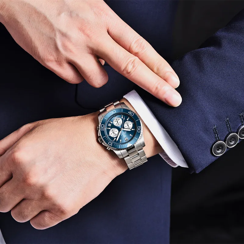 BENYAR Brand Fashion Military Watch Men Luxury Quartz Wristwatches Waterproof Chronograph Sport Calendar Clock Relogio Masculino enlarge