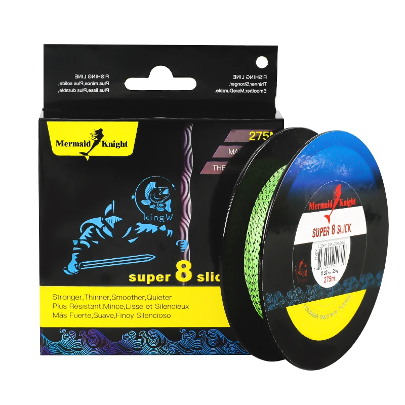 Рыболовная леска 275 м 8 нитей прочная полиэтиленовая плетеная рыболовная для