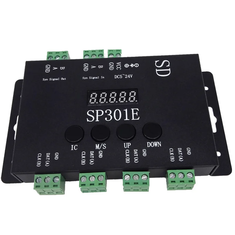 Программируемый светодиодный контроллер SP301E Syn для WS2811 WS2813 WS2812B SK6812 APA102 | Лампы и
