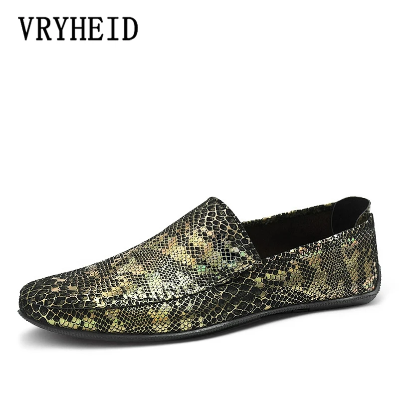 

Мужские мокасины из натуральной кожи, для вождения