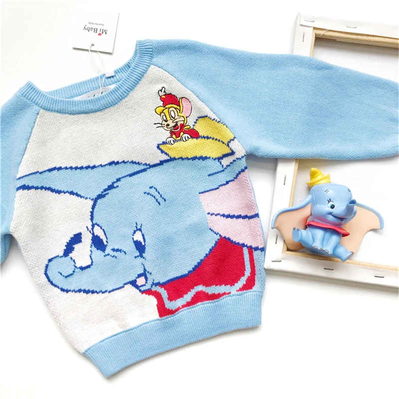 2019 Детские свитера с героями мультфильмов модный бренд вязаные изображением