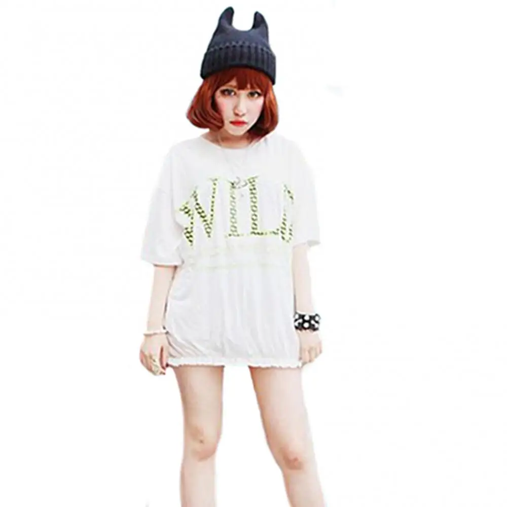 

Women Girl Warm Winter Cats Ear Shape Knitted Soft Cute Hat Elastic Beanie Caps Winter Girls Accessories