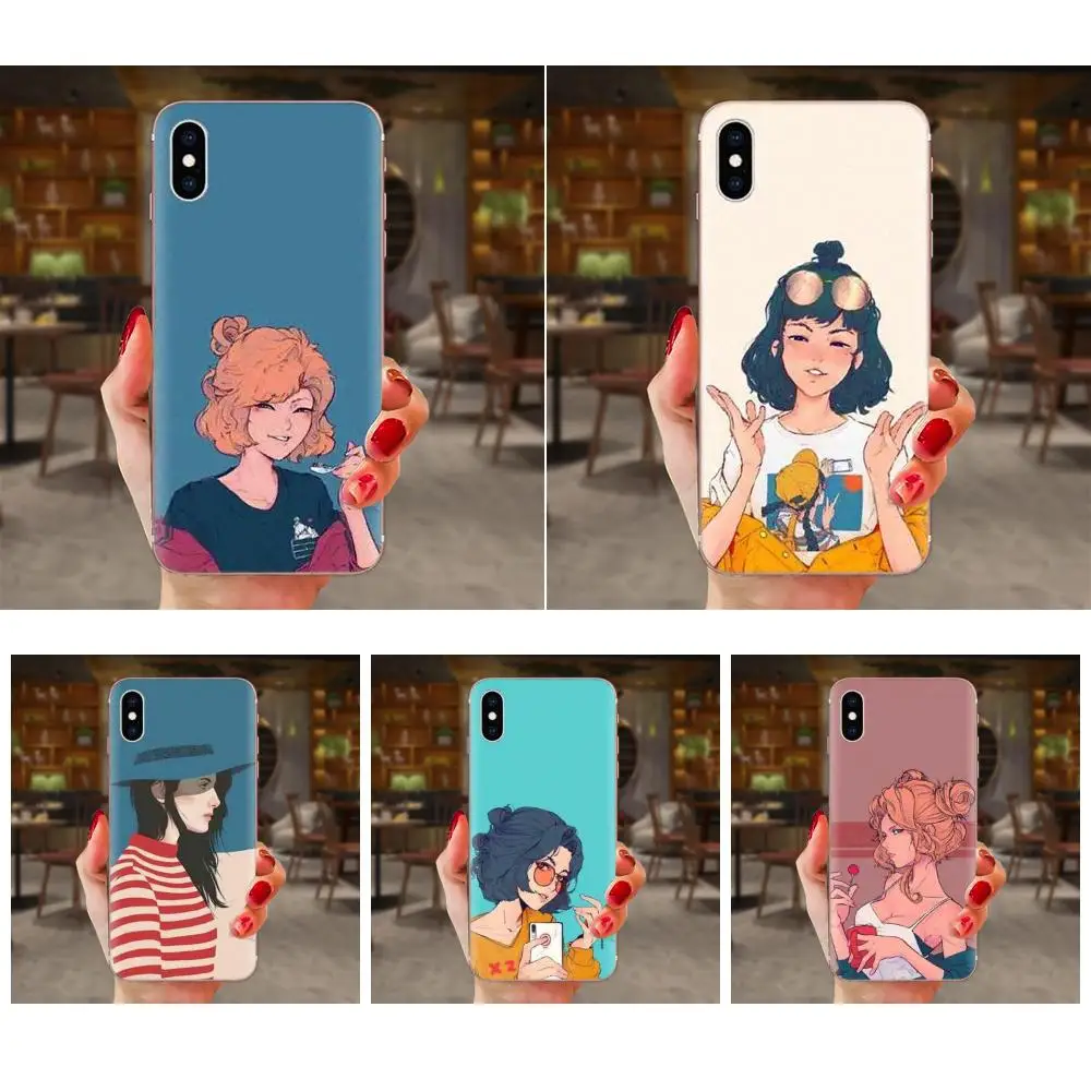 Модная красивая девушка Краски для samsung Galaxy Note 5 8 9 S3 S4 S5 S6 S7 S8 S9 S10 5G mini Edge рlus Lite