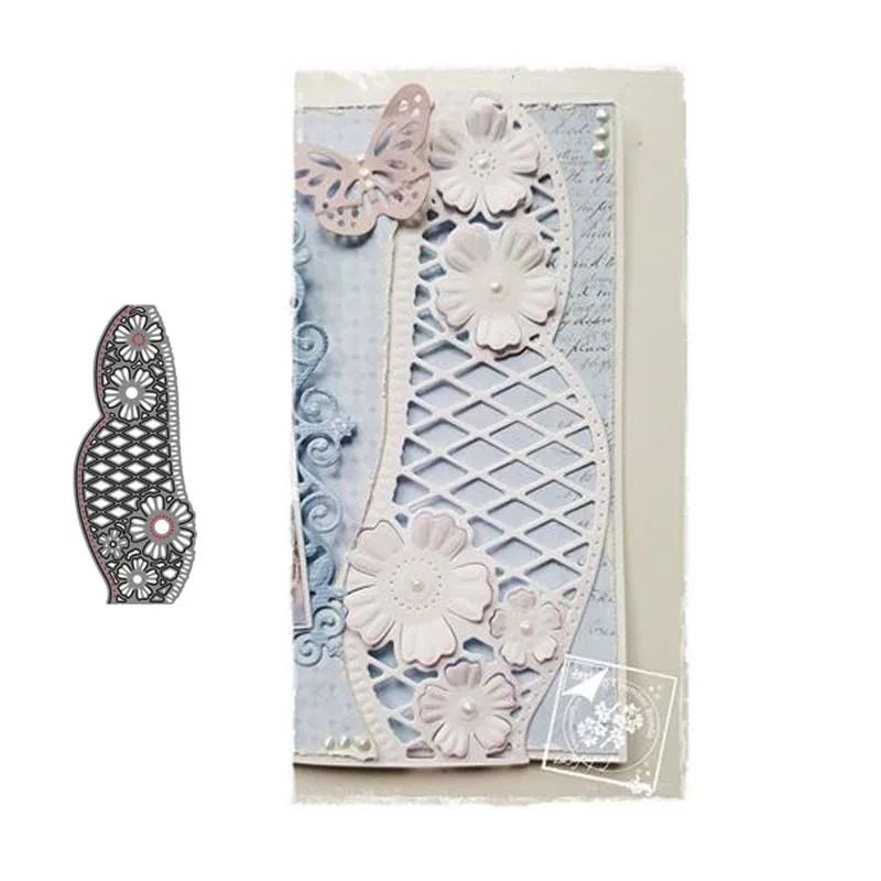 Пустотелые кружева 2 металлические штампы вырезанные для украшения скрапбукинга