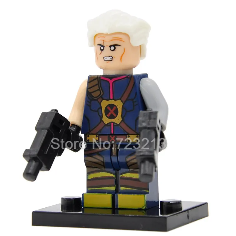 Cable Одиночная фигурка супергероя, айсман X-men, проф. Х. Китти, прайд, белая королева, тигр, Архангел, Psylocke, строительные блоки, кирпичи, игрушки - Цвет: Cable