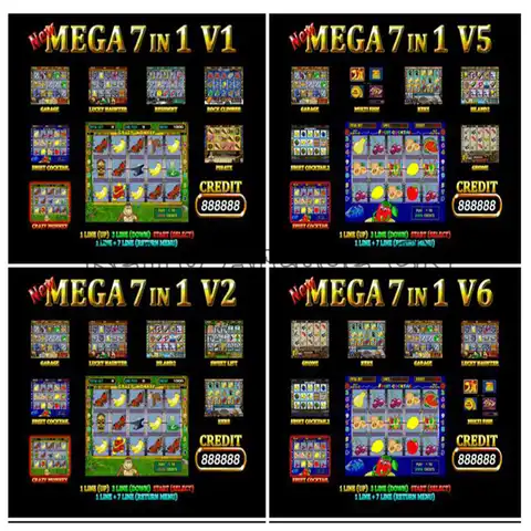 PCB Game Slot New Mega 7 in 1 Fruit Cocktail Game Lucky Haunter Board для ігрового автомата Arcade Casino