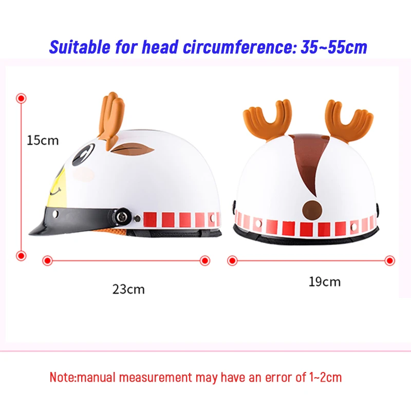 

Motorcycle Children's Half Helmets Boys Girls Kids Universal Cute cycling Scooter Safety Head Hat Baby Cartoon Bike Helmet