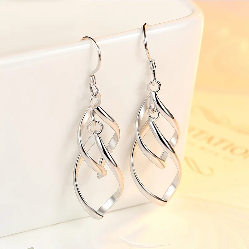 Корейские популярные украшения для ушей модные открытые серьги в виде капли воды