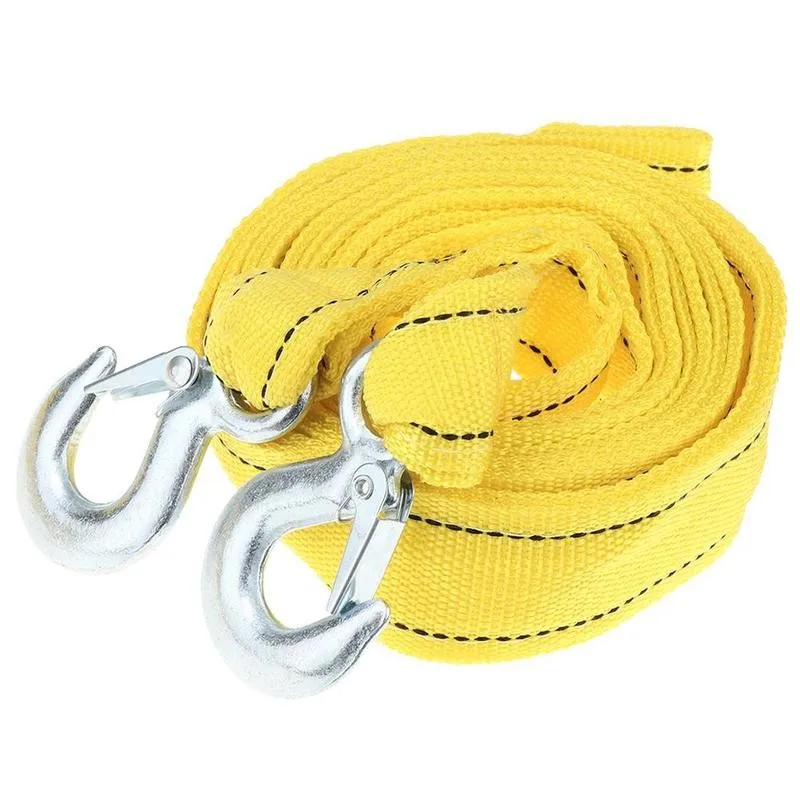 

5M Car Towing Rope Heavy Duty 5 Ton Car Tow Cable Towing Pull Rope Strap Hooks Van Road Recovery Off-Road