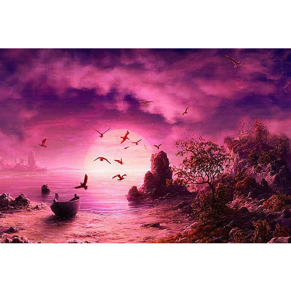 WenZuan 5D пейзаж полная квадратная/круглая мозаика, Алмазная мозаика, сделай сам, алмазная живопись, животное, вышивка крестом, наборы для домашнего декора