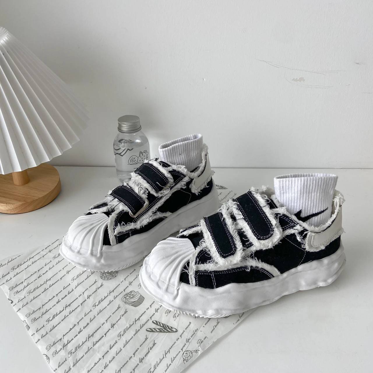 

Туфли женские из парусины, с бахромой, на толстой подошве, повседневные, 2021