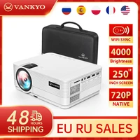 vankyo leisure 470 mini projector 1080p support wifi synchronize smart phone screen 250mini projector work with tv stick ps4