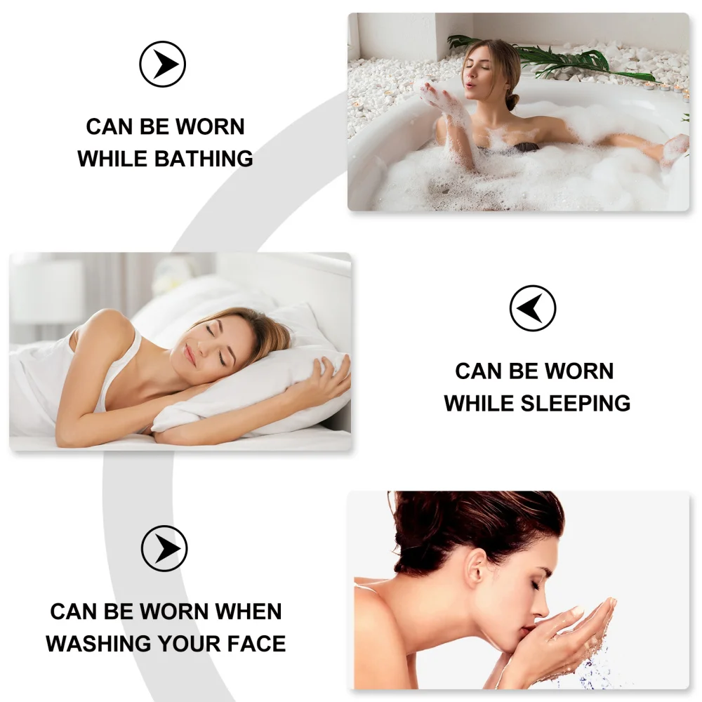

Woman Silk Night Sleep Shower Cap Makeup Hair Cap Hair Headwear