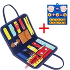 Игрушка Монтессори детская для раннего развития, развивающие игрушки для детей, занятая доска, сенсорное развитие базовых жизненных навыков, подарок для девочек и мальчиков