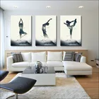 Простая и Абстрактная Картина на холсте с фигуркой йоги, постер для красоты танцев, картина для украшения спальни, Фреска с принтом в виде клубного коридора
