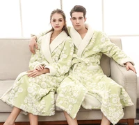 super soft luxurious warm fleece couples dressing gown cozy thick matching sherpa robes fleece gown fluffy robe gift for her