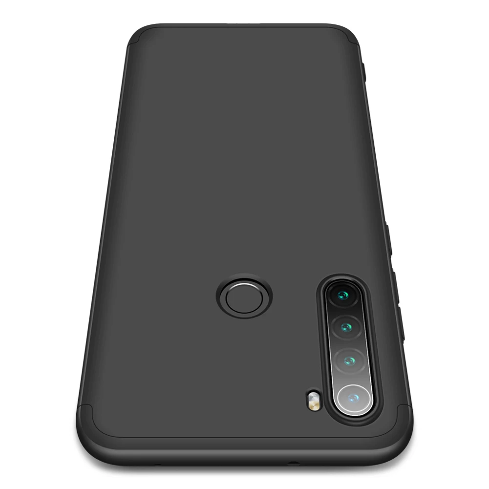 Черный Чехол для Red mi Note 8T для Xiaomi mi 9T mi 9T mi 9 SE 8 Lite A3 чехол для Red mi Note 7 8 PRo 8A 360 градусов полный защитный чехол - Цвет: Черный