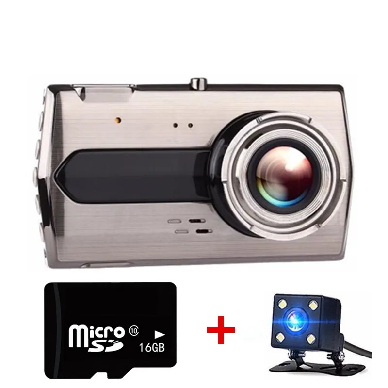 Dash камера Full HD 1080P " ips Автомобильный видеорегистратор с двойным объективом видеорегистратор Передний+ задний видеорегистратор ночного видения g-сенсор монитор парковки HDMI
