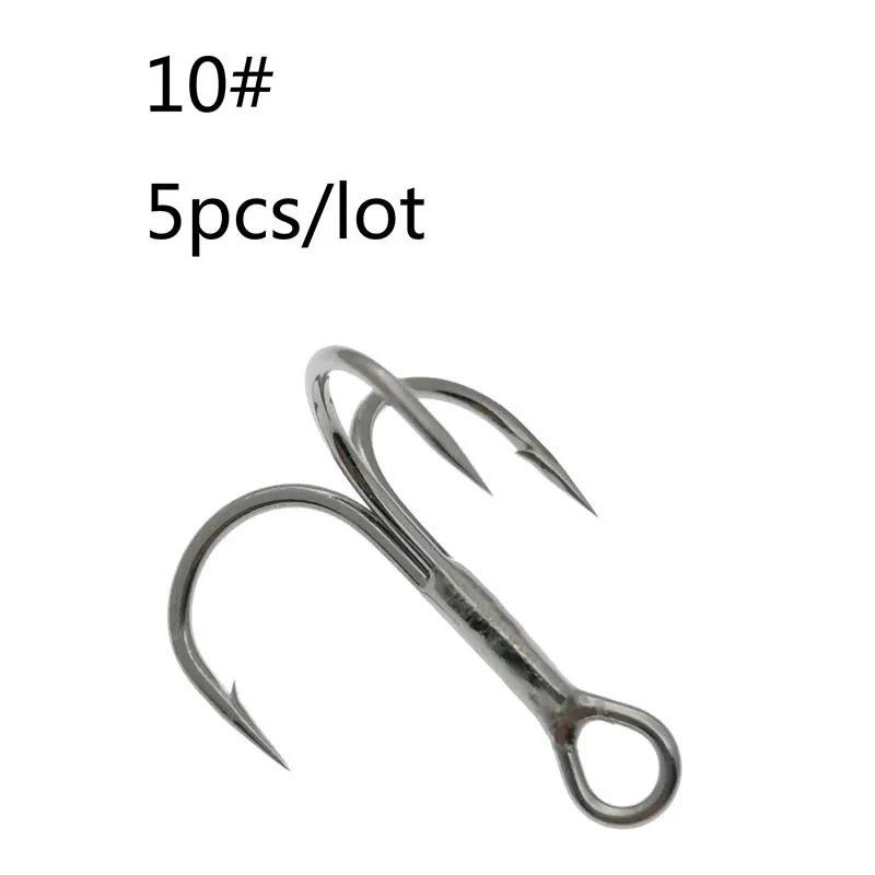 10 OUTKIT 5 шт./кор. 3xStrengthen супер сильный близнецов Сталь сплав Sharp приманка с тройным крючком 6#8#10#12# рыболовные снасти рыболовный крючок коробка - Цвет: 10