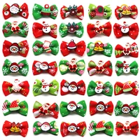 50100pcs christmas dog hair accessories pet dog hair bows holiday party dogs bows hair dog grooming bows for small dog products