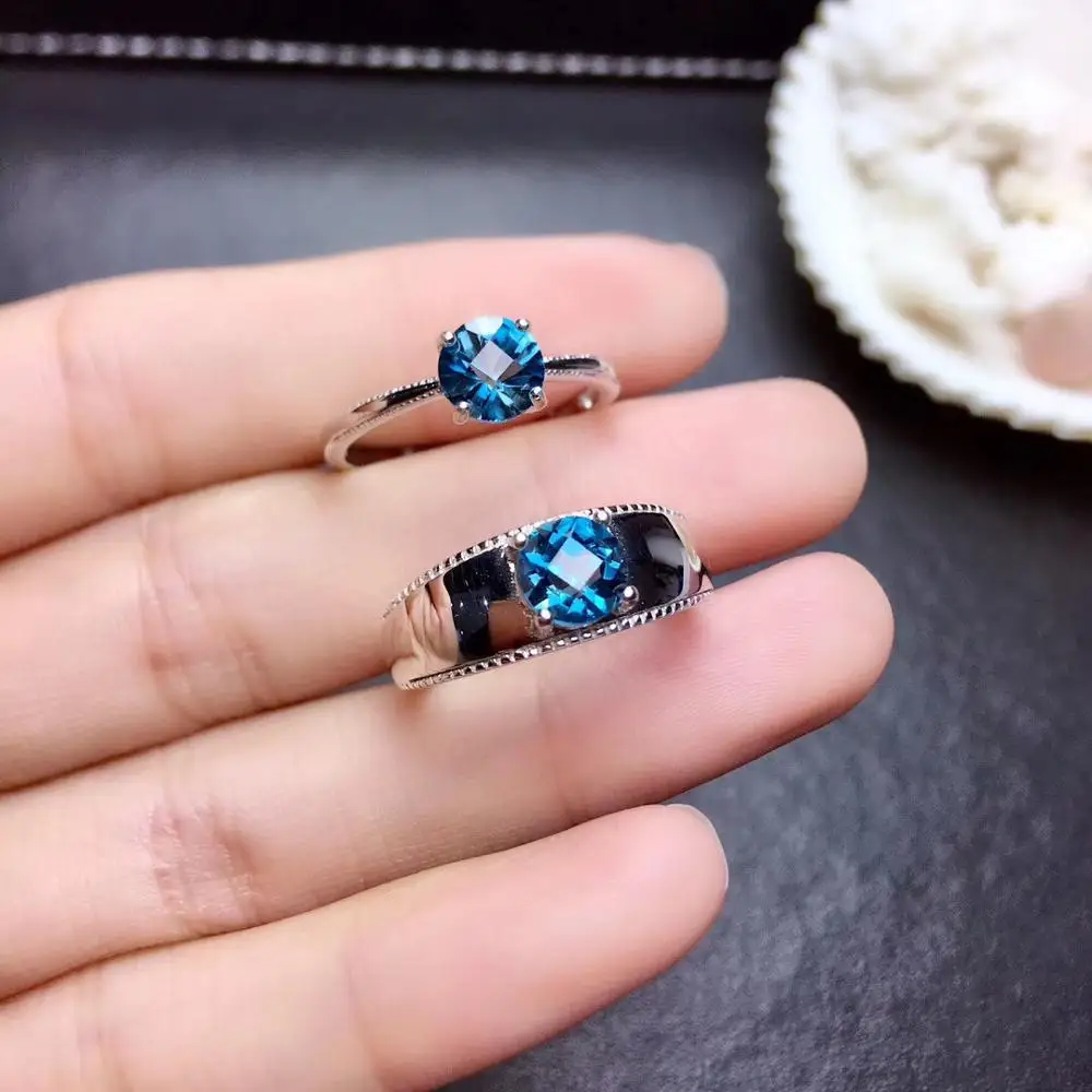 

Lover Ring 100% Natural and Real Topaz ring 925 sterling silver Fine jewelry For Lover