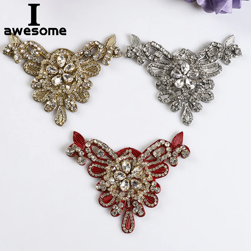 

Triangle Shining Rhinestone Bling Bridal Wedding Party Shoes Accessories For high Heels Sandals Boots Decorations Shoe's flower