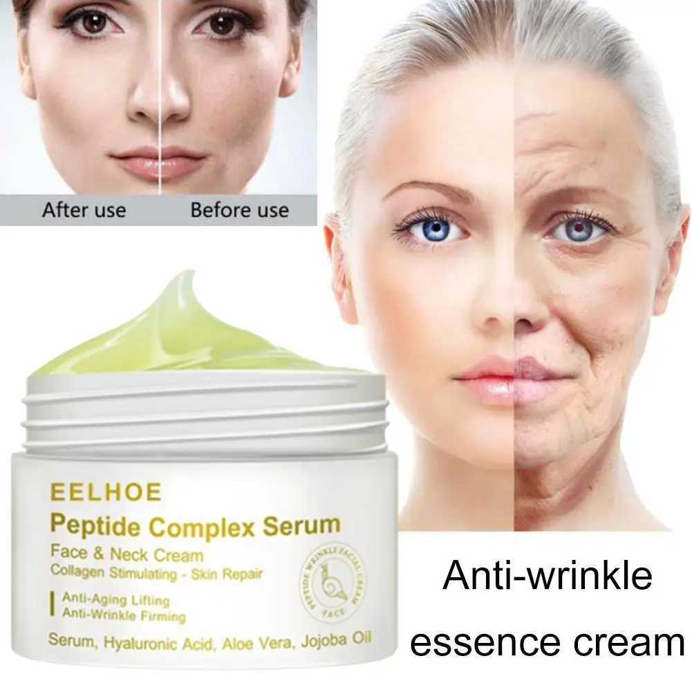 

1pcs Anti-wrinkle Peptide Face Cream Whitening Anti-aging Anti-wrinkle Moisturizing Firming Polypeptide Cream New Essence Cream