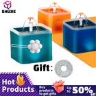 Автоматическая поилка для кошек с Usb-фильтром, устройство для подачи воды для домашних животных, умный автоматический дозатор воды со светодиодсветильник кой, 2 л, 2021, новейший стиль