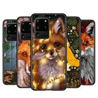 cute animal fox for samsung m02 m31 s m60s m40 m30 m21 m20 m10 s m62 m12 f52 note 20 ultra 10 pro plus 8 9 phone case