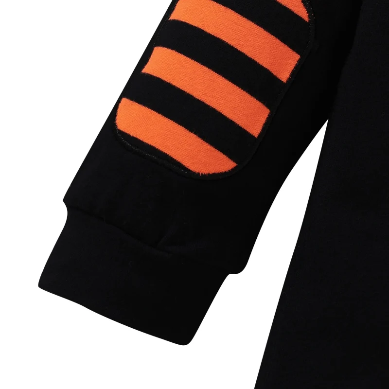 

Autumn Baby Romper Toddler Long-sleeved Halloween Pumpkin Print Helloween Letters Clothes
