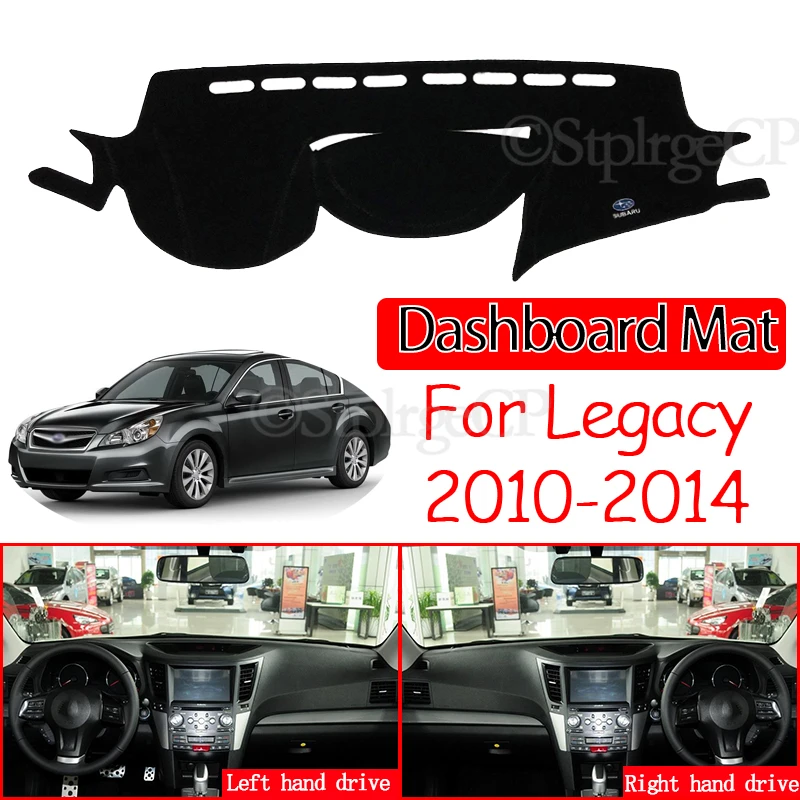 

Противоскользящий коврик для Subaru Legacy 2010 2011 2012 2013 2014, коврик для приборной панели, ковер, Солнцезащитный коврик, аксессуары для ковров WRX STI B4