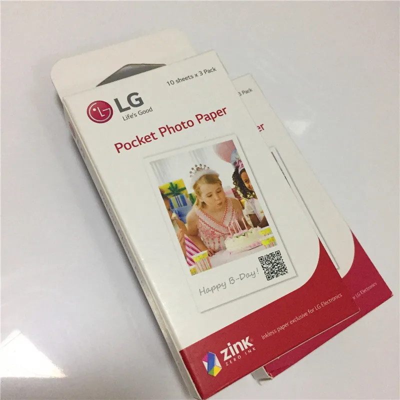 Seracase 60 шт. фотобумага s Zink PS2203 смарт мобильный принтер для LG фотопринтер PD221/PD251 PD233 PD239 бумага для печати