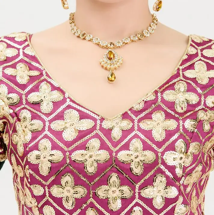 Leng Ha одежда для выступлений индийский сари женщина девушка красивый этнический