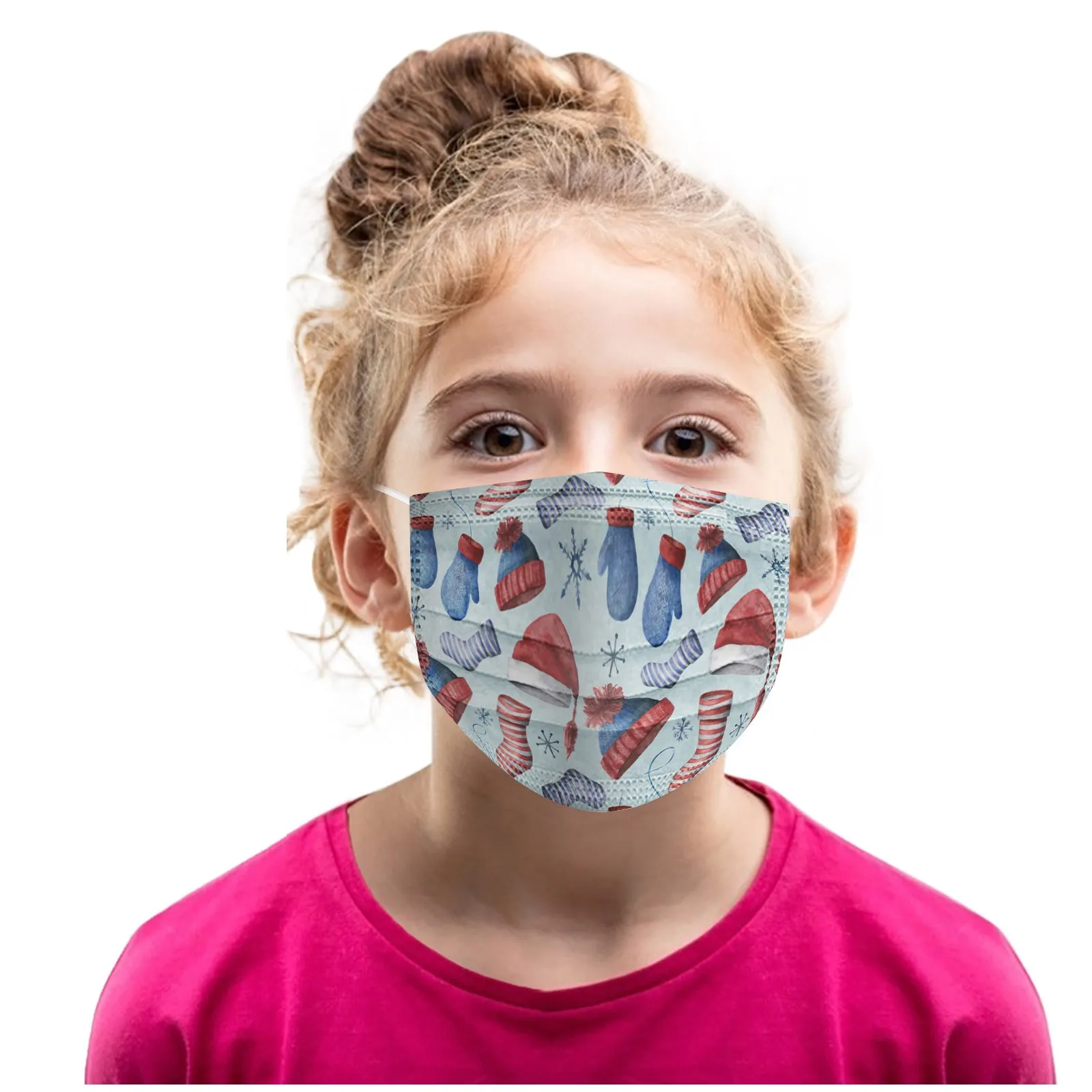 Детская Маска Для Лица с принтом Санта-Лоси детская Хэллоуина косплея 50 шт.