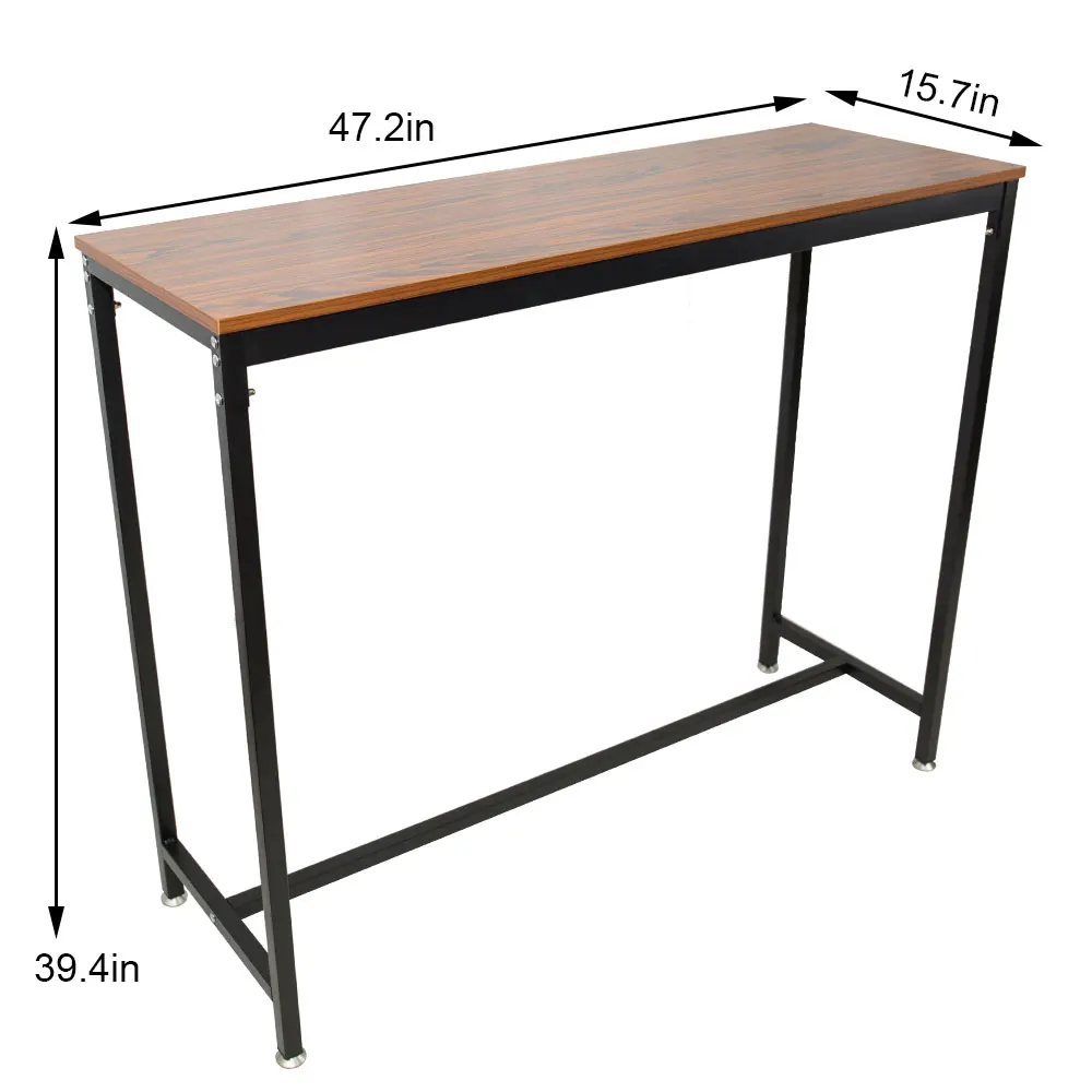 Бары для пабов деревянный стол винтажный прямоугольный с металлической рамой