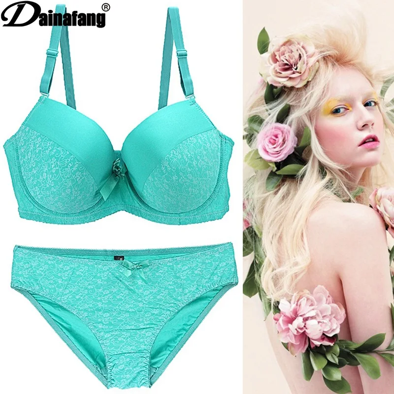 Европа и США Большие размеры комплект с бюстгальтером для женщин нижнее белье