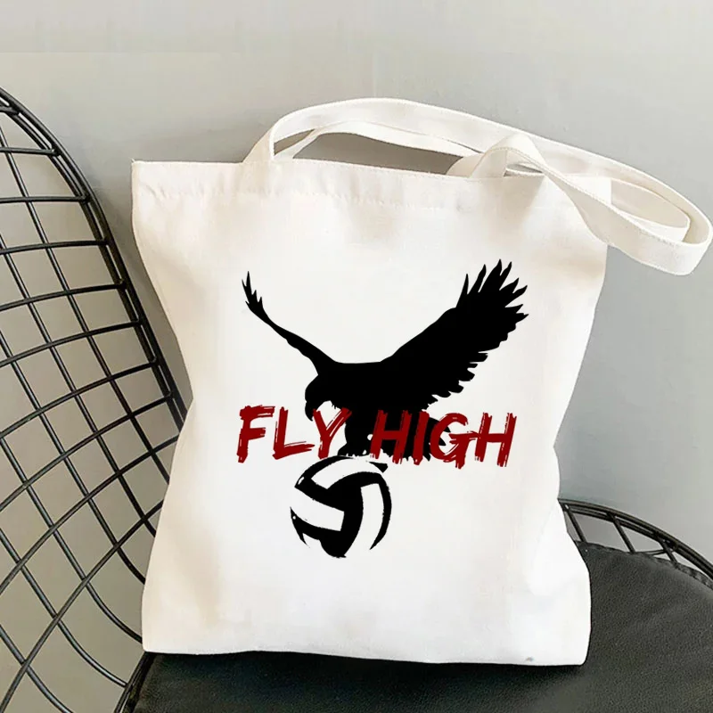 

Haikyuu shopping bag bolso eco recycle bag reusable bag net woven grab