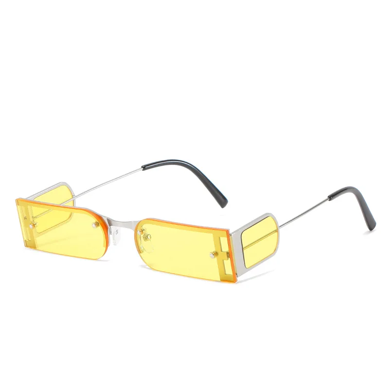 

Солнцезащитные очки в маленькой прямоугольной оправе для мужчин и женщин, Модные Винтажные Роскошные брендовые дизайнерские дорожные солнечные очки с защитой UV400, 2021