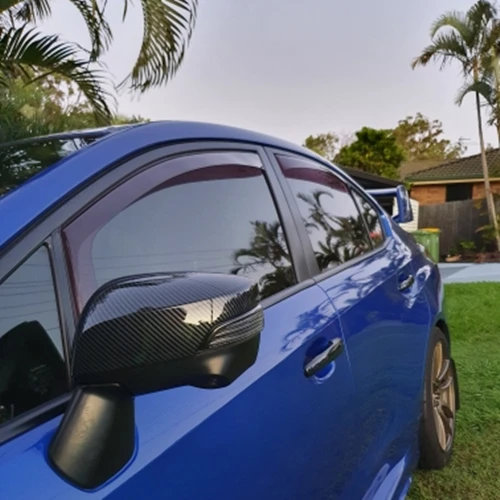 

For Subaru WRX STi 2014-2019 Carbon Fiber Style Exterior Car RearView Mirror Protection Cover Rear View Mirror Covers