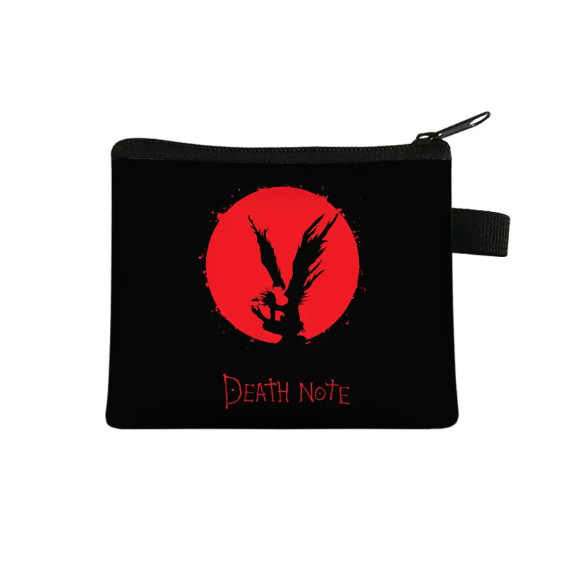 

Женский маленький кошелек для монет с аниме «Death Note», мультяшный принт L · Lawliet, Детская сумка для губной помады, портативные Серебристые сумки для покупок, подарок