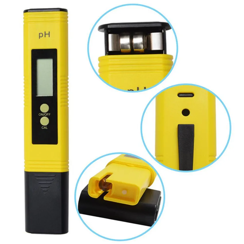 Портативный PH метр с ЖК дисплеем Точность 0 01 для аквариума бассейна воды вина