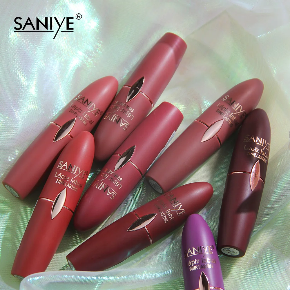 SANIYE фиолетовая Губная Помада Красного цвета Макияж для губ матовая губная помада