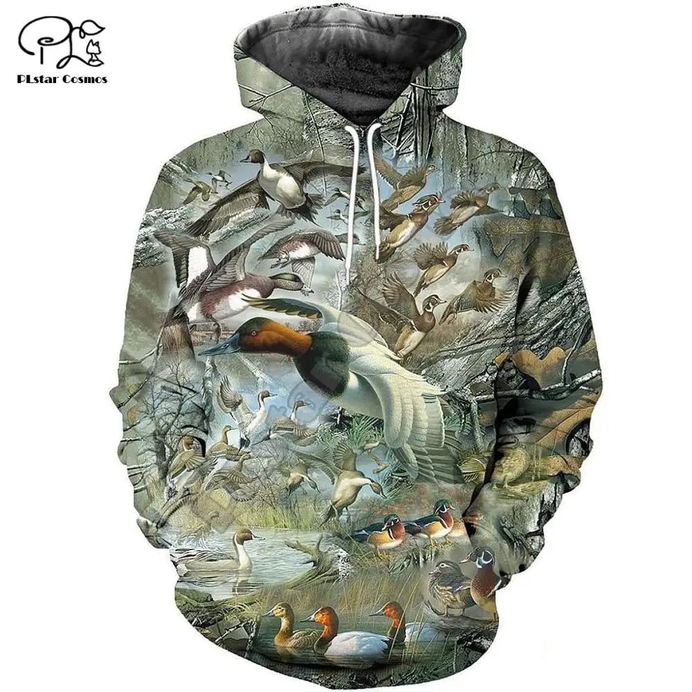 Свитшот PLstar Cosmos с рисунком утки охоты животных охотника камуфляжный татуировкой