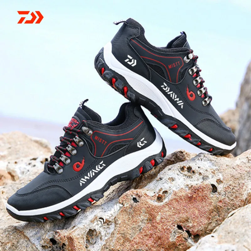 

Ботинки Daiwa мужские для походов и рыбалки, Нескользящие сапоги для скалолазания, уличная спортивная дышащая водонепроницаемая нескользяща...