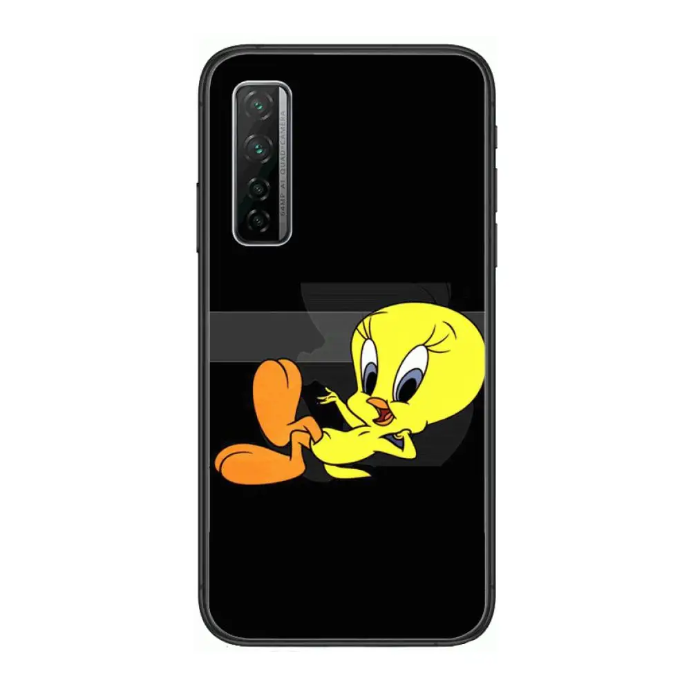 

Cartoon Tweety Bird Case Phone Case For Huawei mate 40 30 10 20 40 8 9 Lite Z Pro Black Etui 3D Coque Painting Hoesjes 5g black